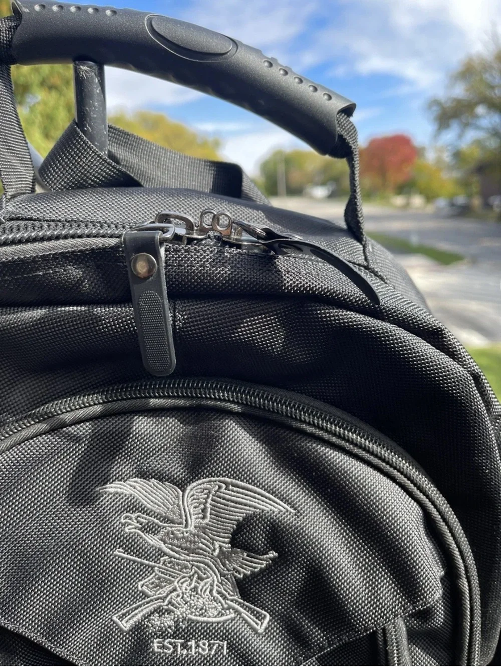Tactical Military Hiking Backpack Bug Out Bag Black Padded Laptop Multi Use